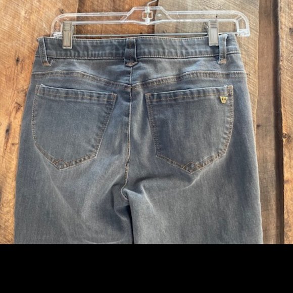Wit & Wisdom Grey Skinny Denim Jeans - Size 2 - Picture 3 of 12